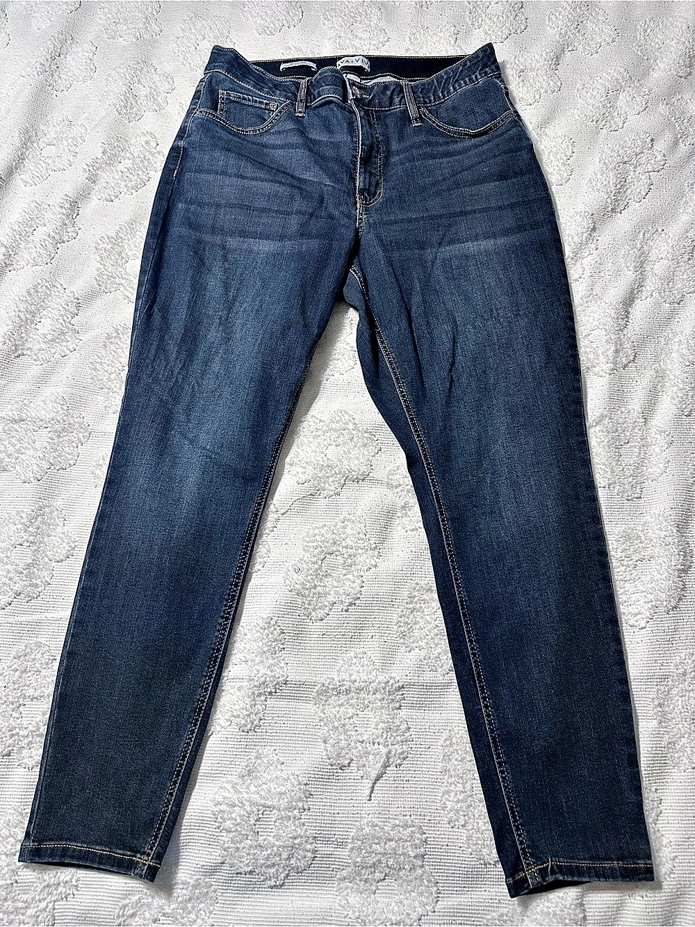 AVA & VIV High Rise Skinny Jeans Size 17 Plus Dark Wash